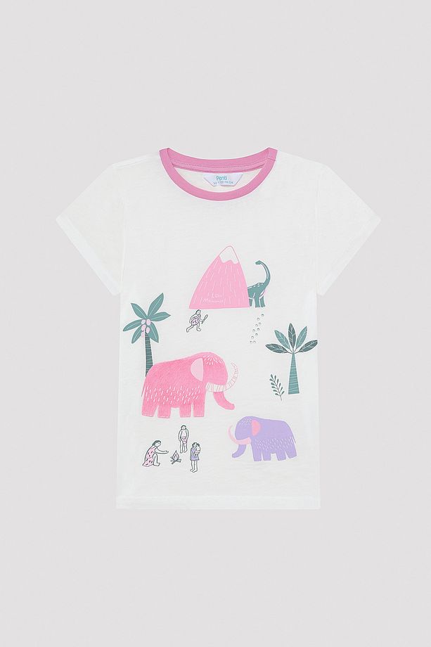 Kız Çocuk Mammoth Çok Renkli 2li Pijama Takımı - 6
