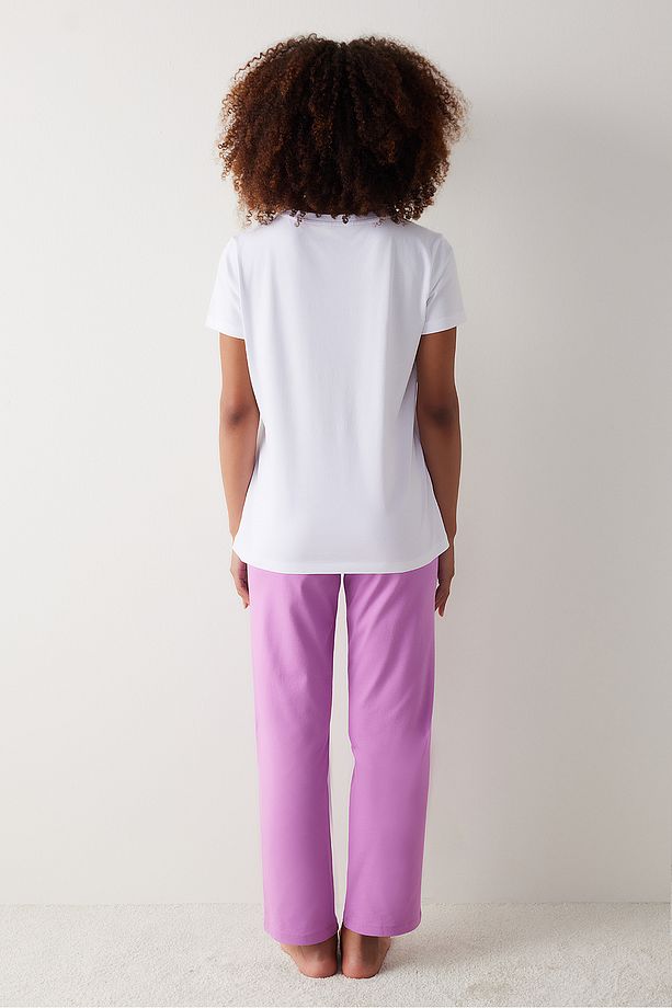 Tokyo Çok Renkli Pantolon Pijama Takımı - 5