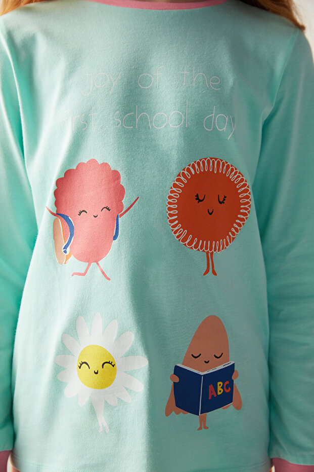 Kız Çocuk School Bus 2'li Pijama Takımı - 5