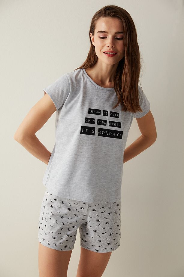 Ent Monday Şort Pijama Takımı - 4