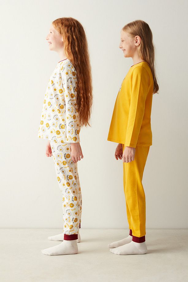 Kız Çocuk Be Kind Ck Uzun Kollu 2'li Pijama Takımı - 2