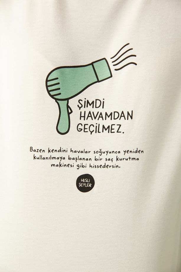 Çok Renkli Havamdan Geçilmez Pantolon Pijama Takımı- Hisli Şeyler Koleksiyonu - 3