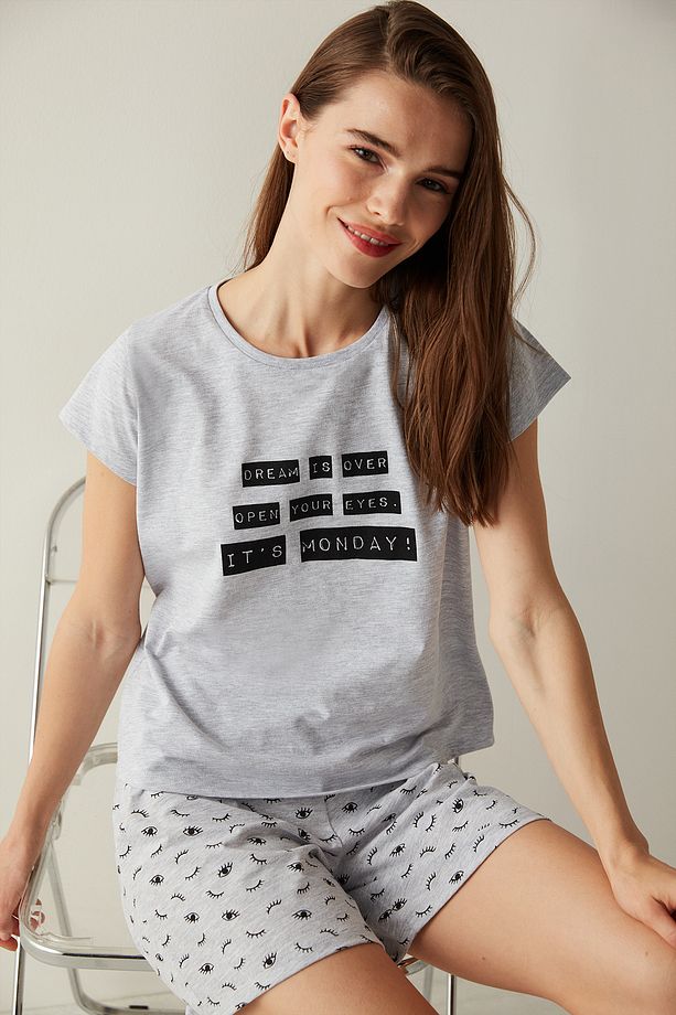 Ent Monday Şort Pijama Takımı - 1