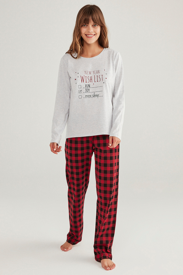 Family Red Gingham Pajama Set