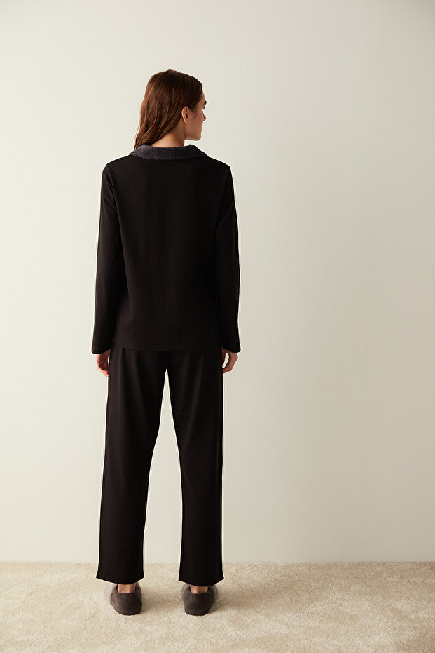 Μαύρο Σετ Πιτζάμες Παντελόνι Ringtail - 6