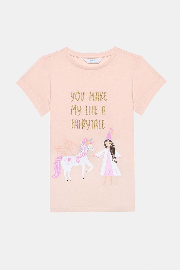 Kız Çocuk Sparkle 2li Çok Renkli Pijama Takımı - 6
