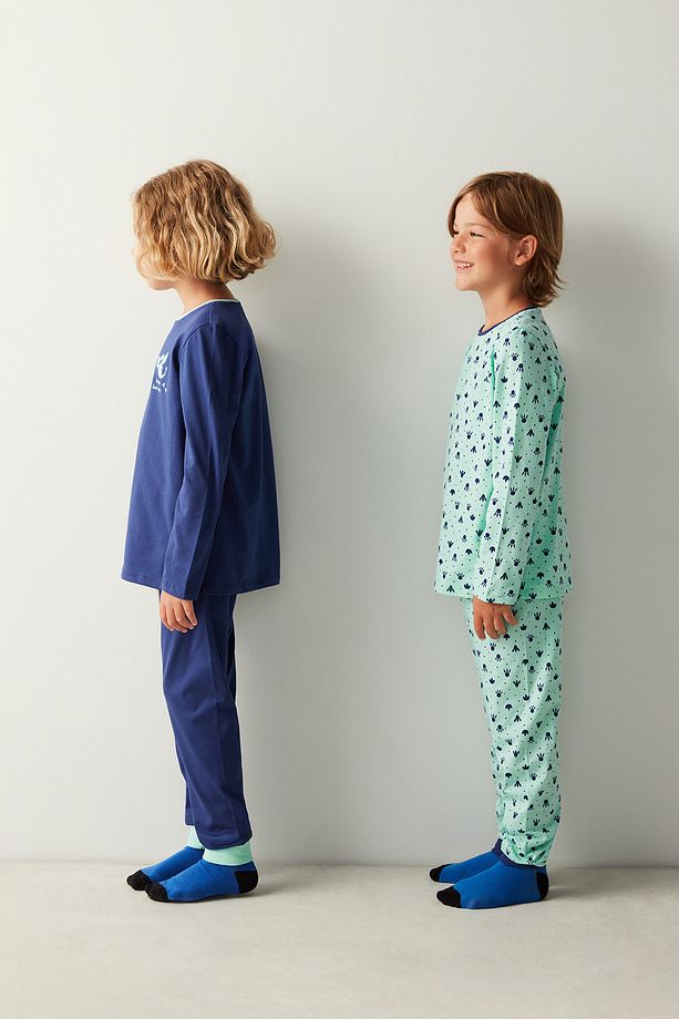 Erkek Çocuk Step CK Uzun Kollu 2'li Pijama Takımı - 5