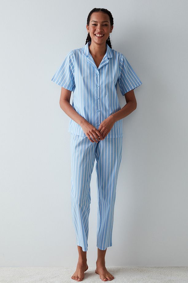 Aria Gömlek Pantolon Pijama Takımı - 3