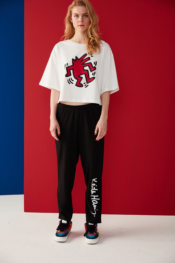 Lic Dark Pantolon Pijama Altı-keith Haring Koleksiyonu - 1