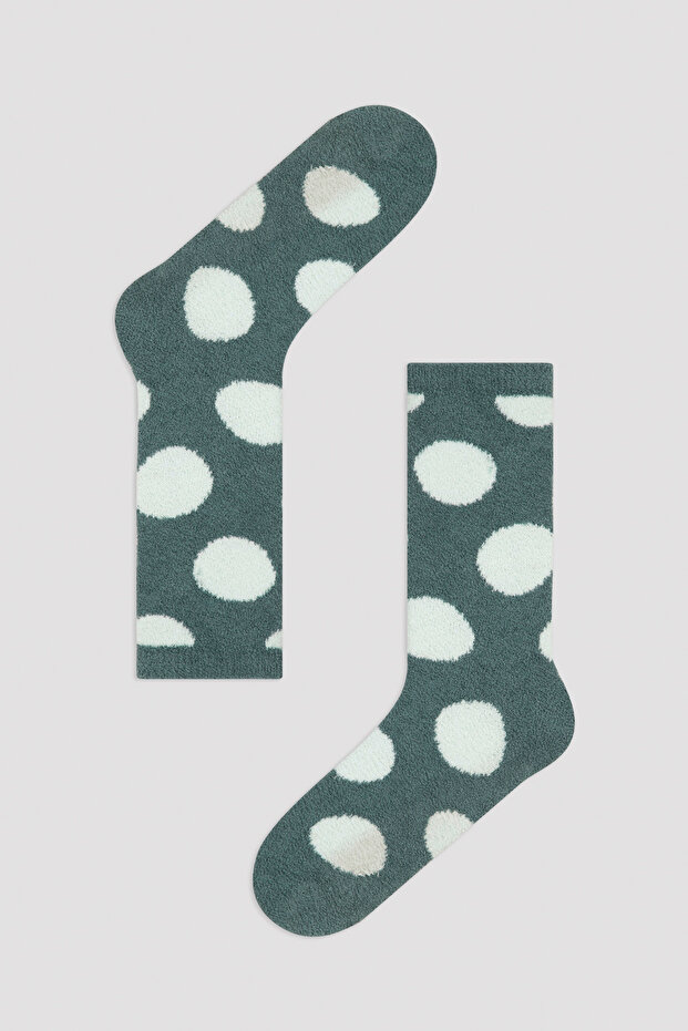 جوارب خضراء منقطة - 1