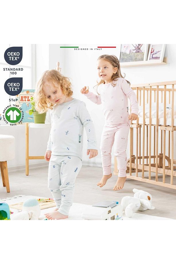 EleleLife Bebek Çocuk Pijama Takımı 1 Tog Krem Mono - 7