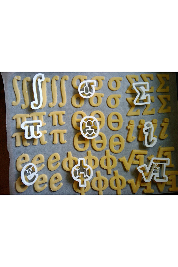 Matematik Sembolleri Kurabiye Kalıbı Seti 9 Parça Set - 3