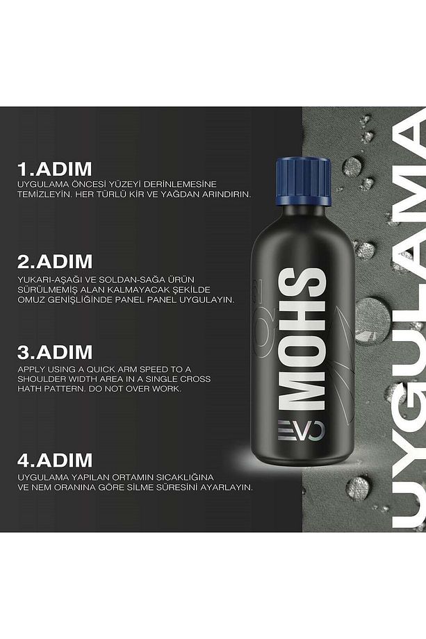 Gyeon Q² Mohs Evo Light Box Seramik Kaplama - 100 ml - 9h Oto Boya Koruma-su Itici - 8