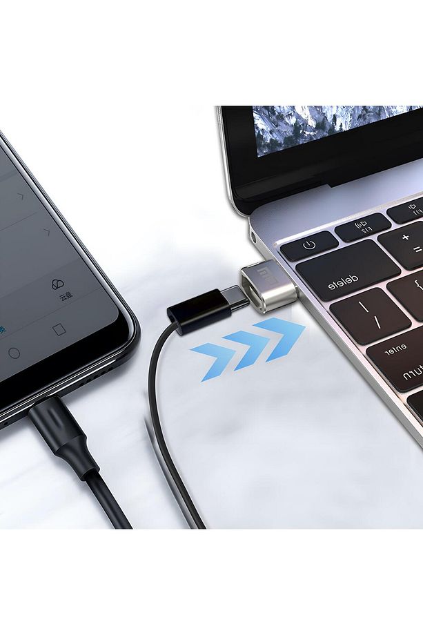 Ad038 Usb To Type-c Metal Otg Çevirici Dönüştürücü Adaptör - 4