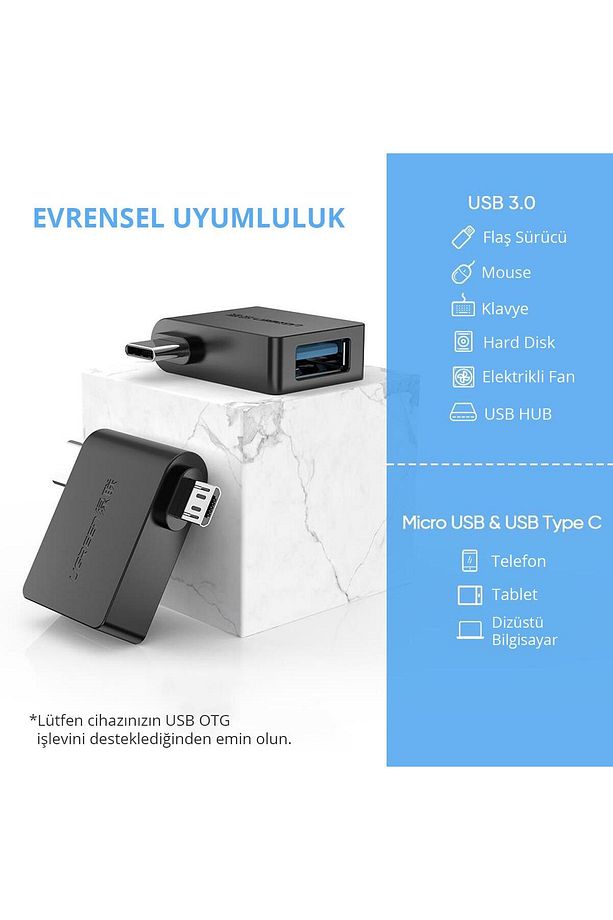 Usb 3.0 Type-c Ve Micro Usb Dönüştürücü Adaptör - 6