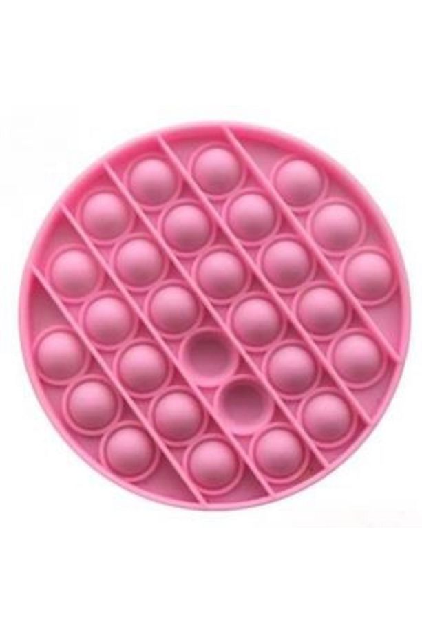 Yuvarlak Tek Renk Pop Push İt Anti Stres Baloncukları Bubble Fidget - 2
