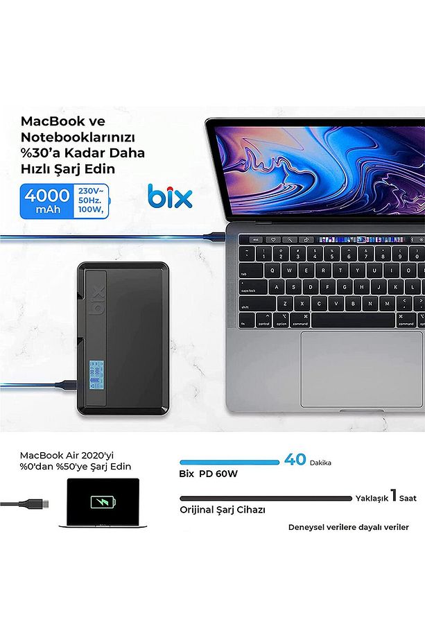40000mah 230v 100w Inverter Powerbank 2*usb 1*type-c Pd Çıkışlı Led Işıklı Şarj Istasyonu - 9