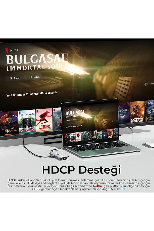 Bx10hb-pro Type-c Kart Okuyucu 4k Hdmı Ethernet Usb Pd Dönüştürücü - 6