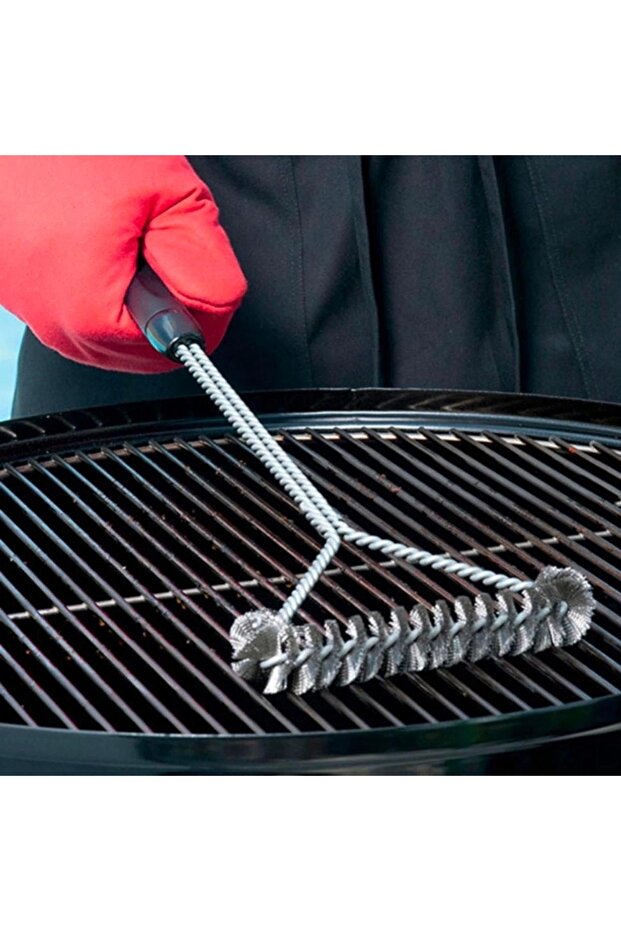 فرشاة تنظيف سلك الشواية - عملية ومريحة - 4