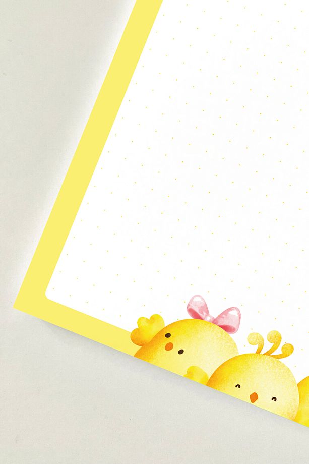 Sevimli Civciv Temalı Notepad Bloknot Defter Seti 50 Yaprak - 5