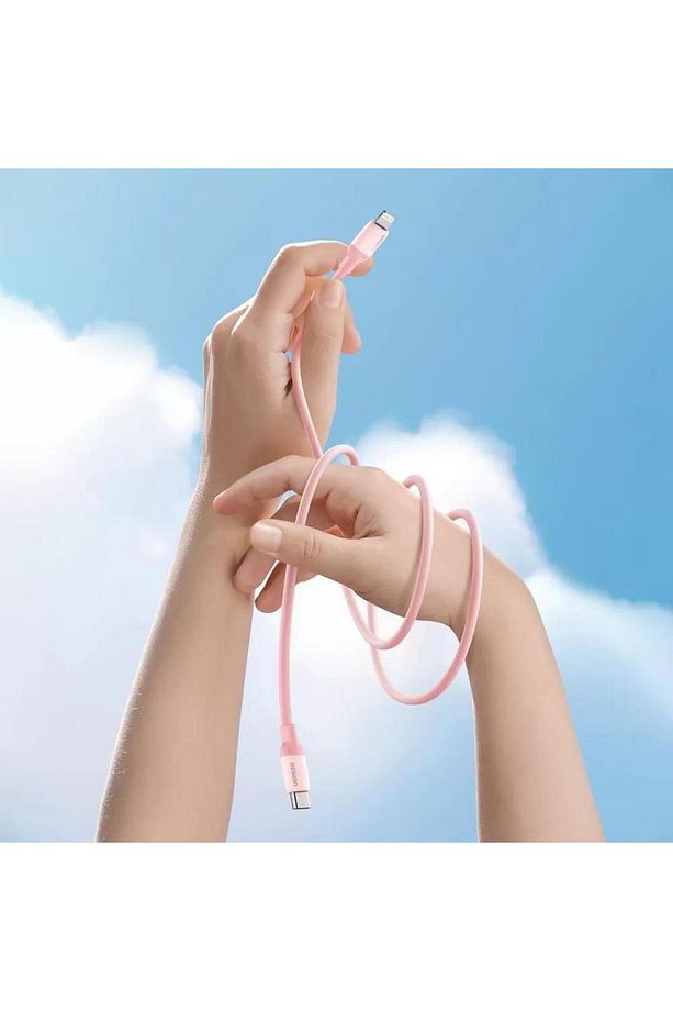 Type-c To Lightning Iphone Data Ve Şarj Kablosu Pembe 1.5 Metre - 7