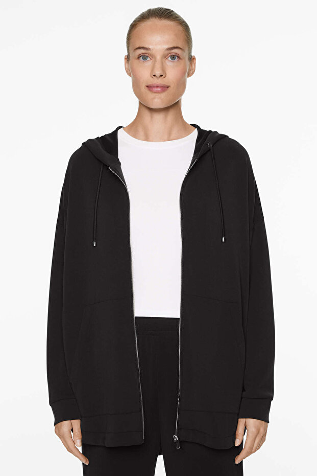 Oversize jacket with modal - 1