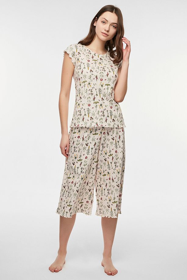 Wild Bloom Pointel Pijama Takımı - 1