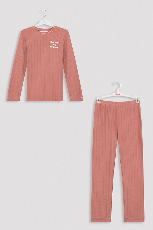 Kız Çocuk Yourself 2li Pijama Takımı - 6