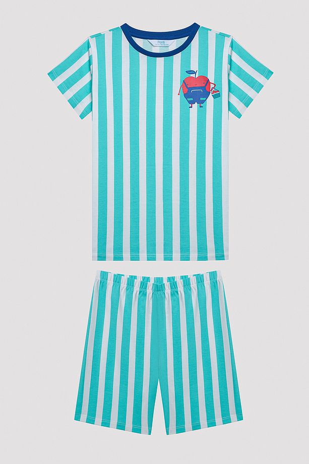 Erkek Çocuk Apples Çok Renkli 2li Pijama Takımı - 5