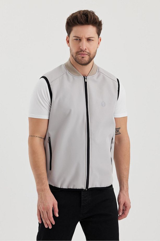 DAR KESİM İÇİ POLAR SU İTİCİ SOFTSHELL KUMAŞ YELEK (UNI-YLK03) - 4