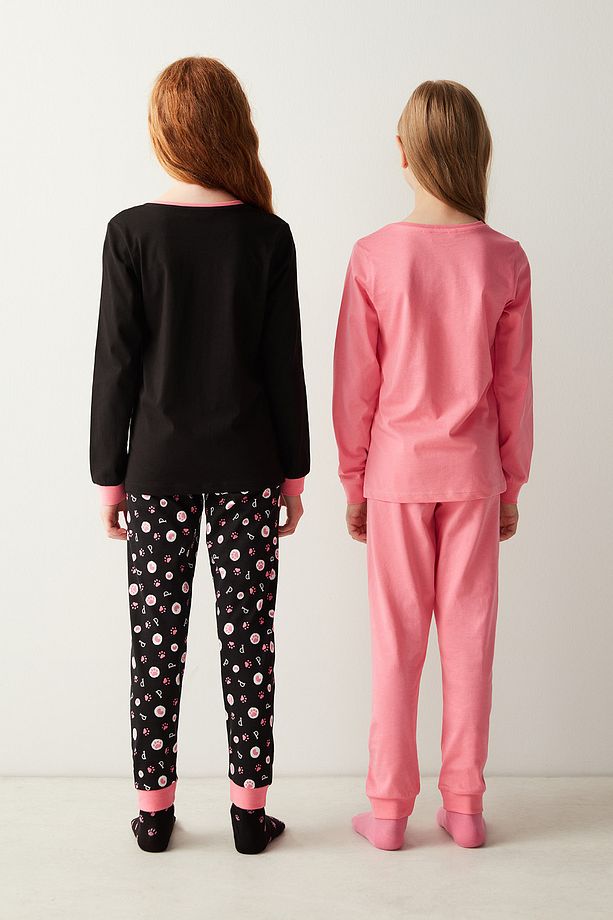 Kız Çocuk Meow Team 2li Pijama Takımı - 6