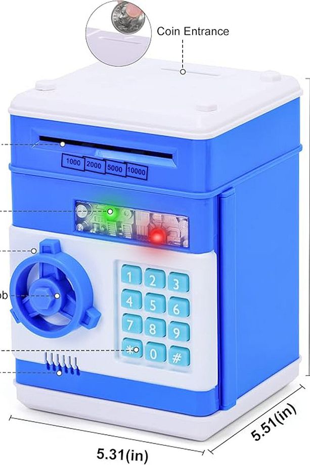 Atm kumbara şifreli kağıt para alan atm - 3