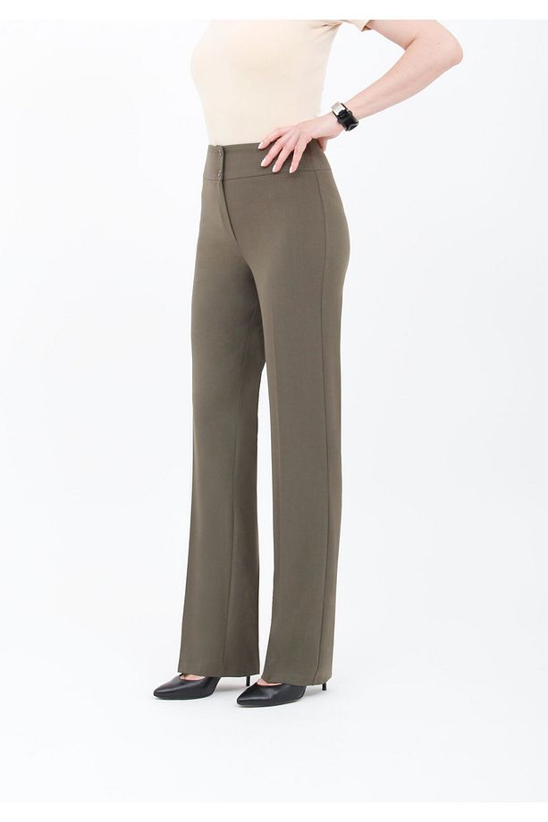 Yüksek Bel Ispanyol Paça Maxi Boy Pantolon - 1