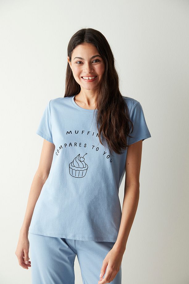 Base Muffin Pantolon Pijama Takımı - 2