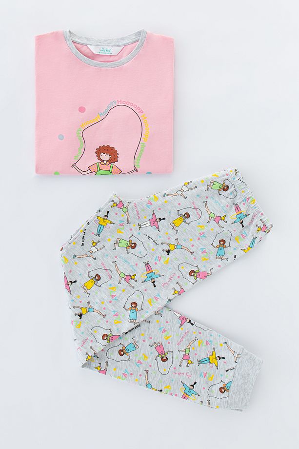 Kız Çocuk Hoolahoop Ss 4lü Pijama Takımı - 2