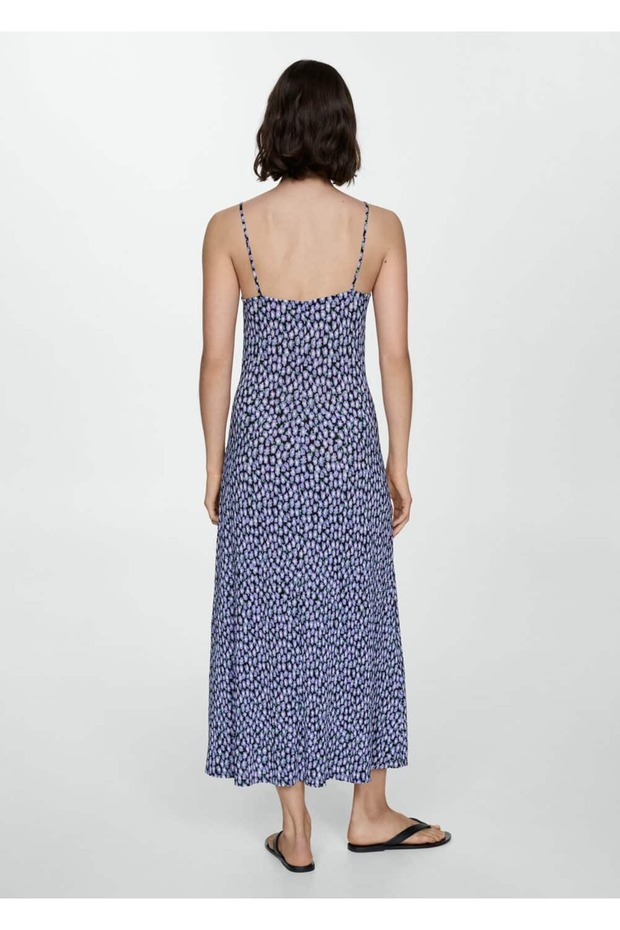 Desenli uzun elbise - 4