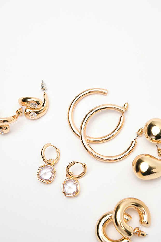 Nancy Gold Earring Set - 2