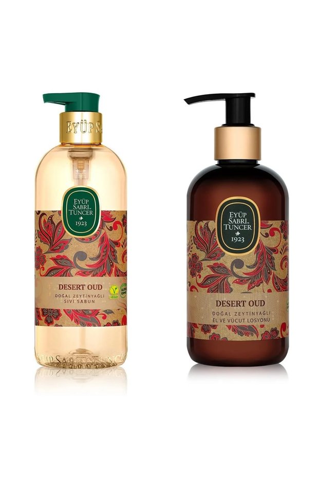 Eyüp Sabri̇ Tuncer Desert Oud Series (Natural Olive Oil Liquid Soap, Lotion)