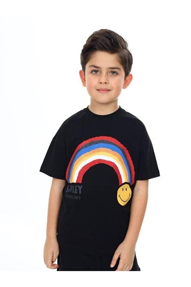 Boy's Smiley Face Printed Tshirt