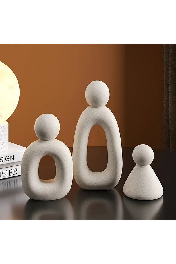 Pinterest Dekoratif ,renkli, Soyut ,modern Üçlü Aile Figürü, Iskandinav Biblo - 1