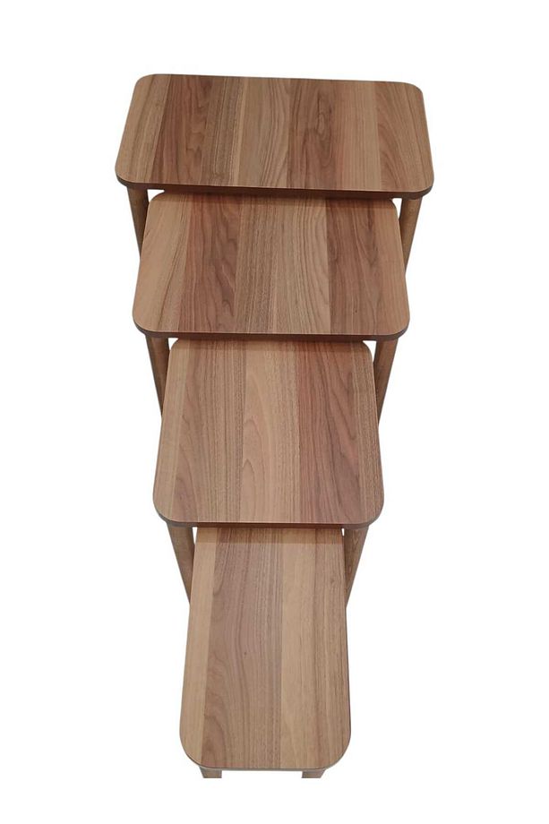 4'lü Mdf Ahşap Zigon Sehpa - 5