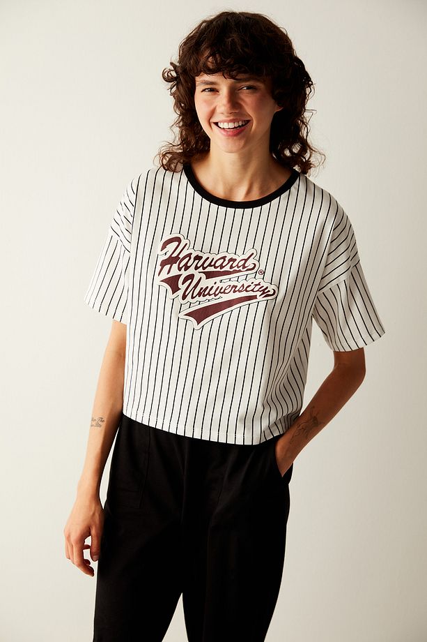 Harvard Tişört Pijama Üstü -unique Koleksiyonu - 1