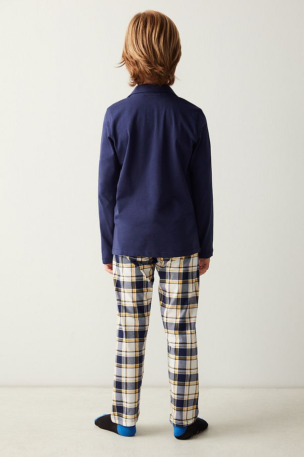 Erkek Çocuk Sleep Uzun Kollu Pijama Takımı - 4