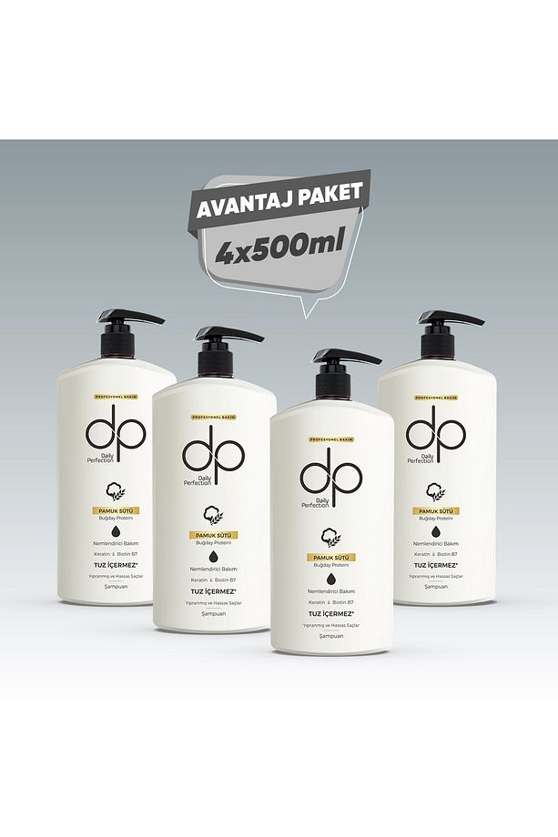Şampuan Pamuk Sütü 500 ml X 4 Adet - 1