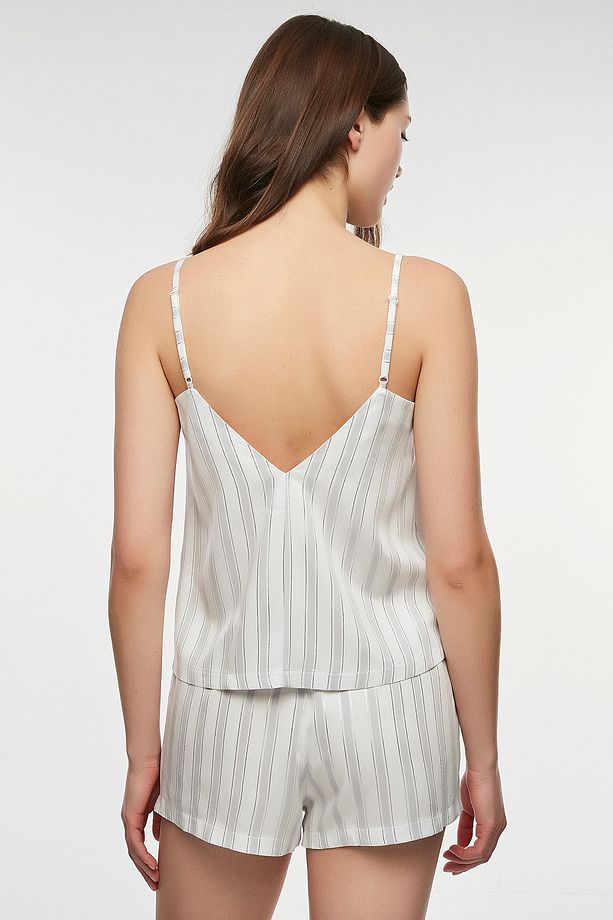 Bridal Shiny Stripe Atlet - 4