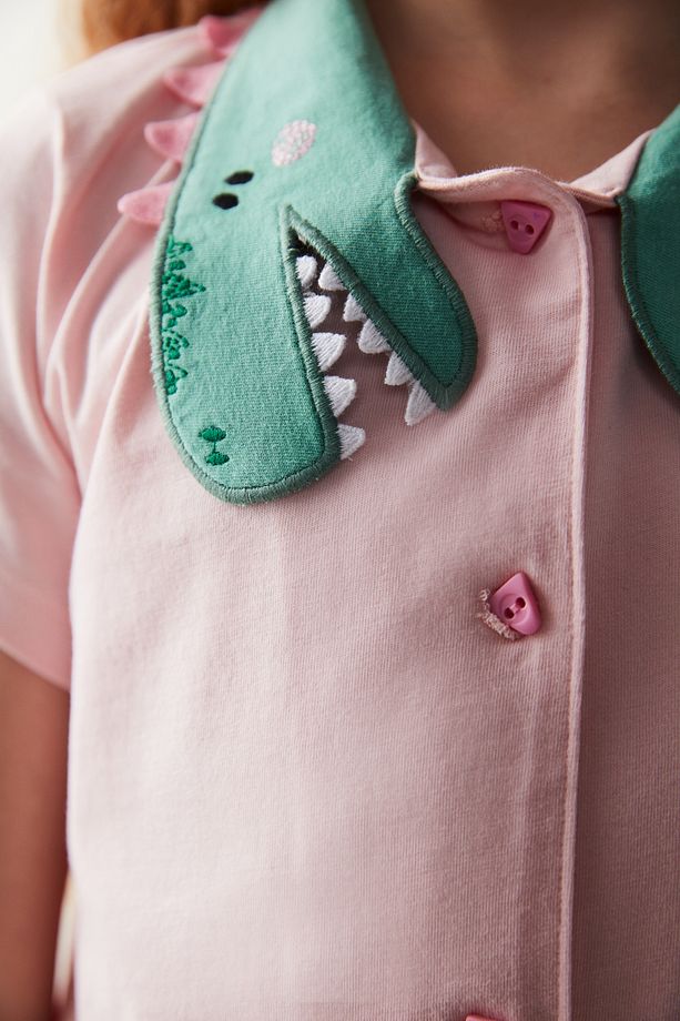 Kız Çocuk Dino Pijama Takımı - 5