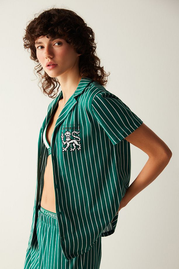 Cambridge Yeşil Gömlek Pantolon Pijama Takımı -unique Koleksiyonu - 6