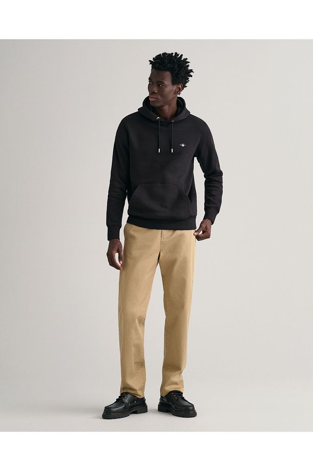 Erkek Siyah Regular Fit Kapüşonlu Sweatshirt - 2