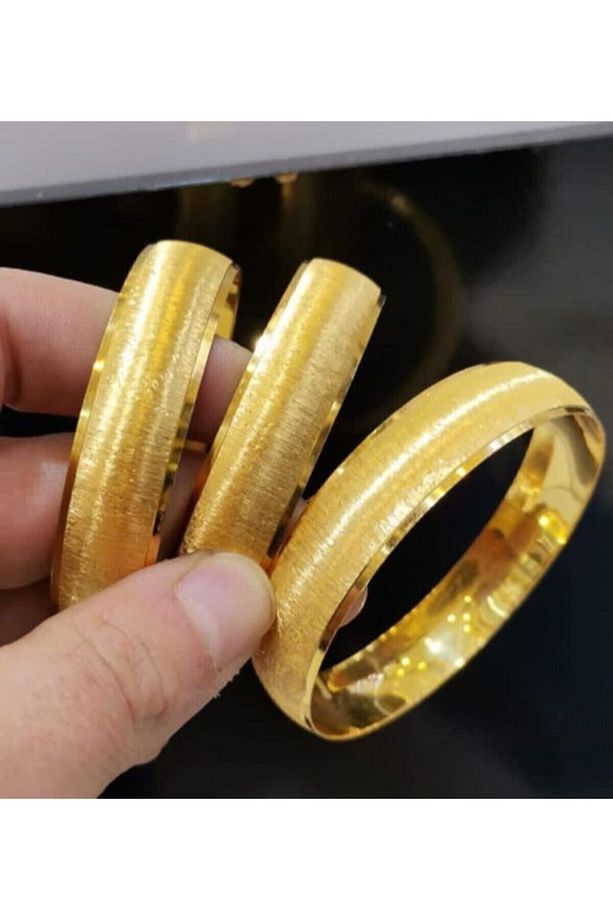 22 Ayar Altın Kaplama Kadın 1,5 Cm Eninde Bilezik Modeli Adet Fiyatıdır (İADE YOKTUR) - 3