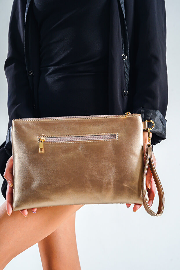Pullu Paris 220 Kadın Clutch Çanta - 4